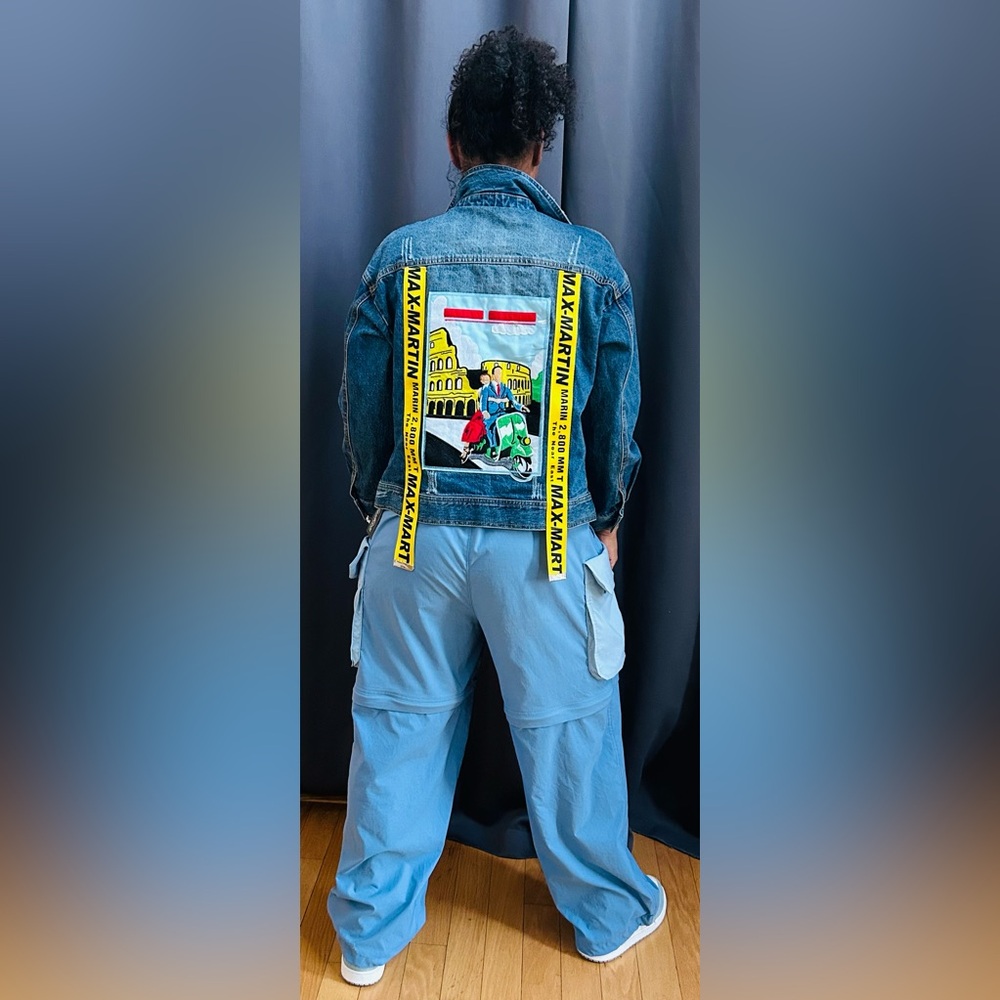 Max Martin Graphic Denim Jacket NWT’s